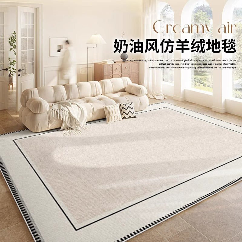 Carpet living room  new waterproofaccessible luxuryclassyfor home sofa coffee table blanket no-wash wipeable cream style floor mat