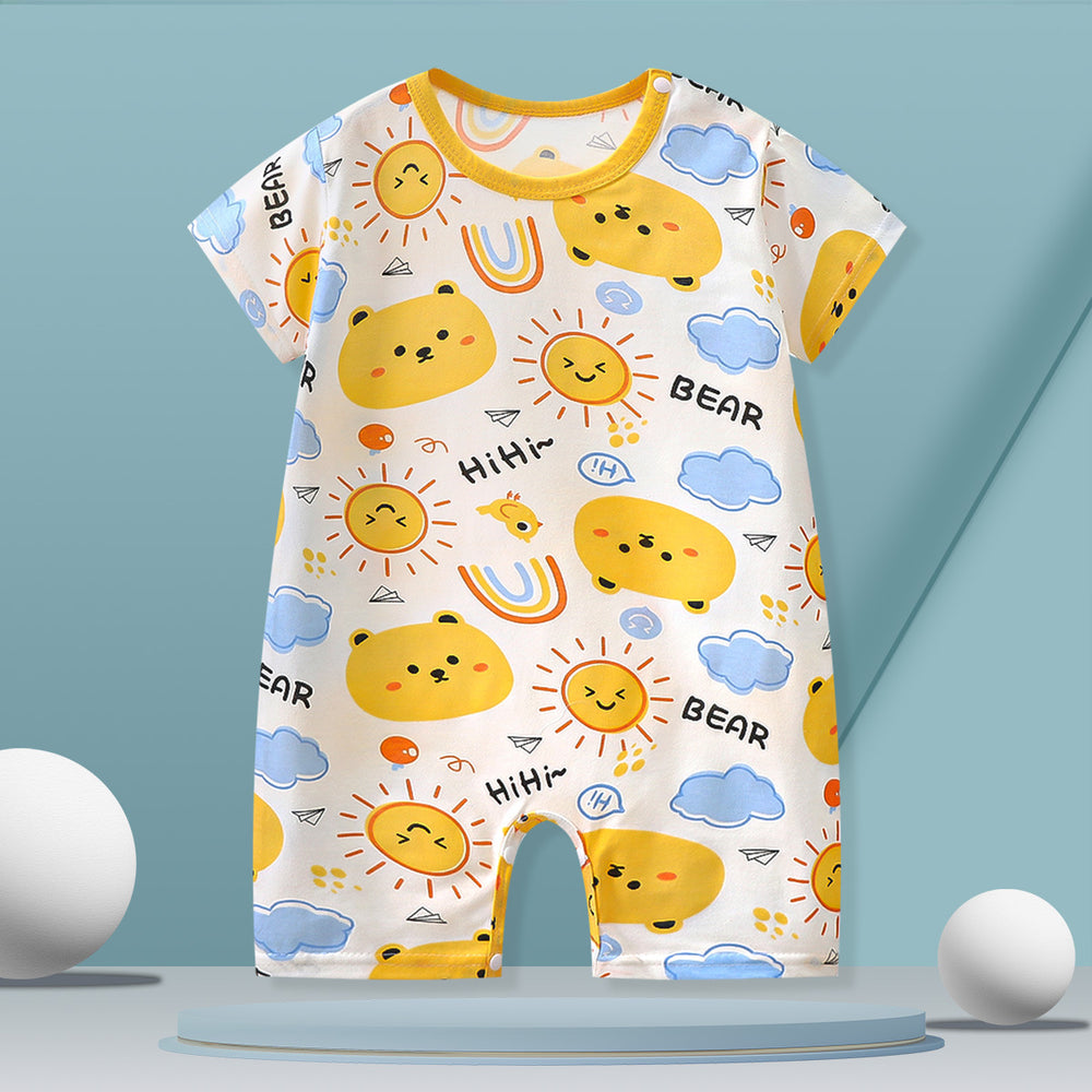 Baby rompers pure cotton summer outfit baby clothes kids short sleeve newborn bodysuit children's clothing