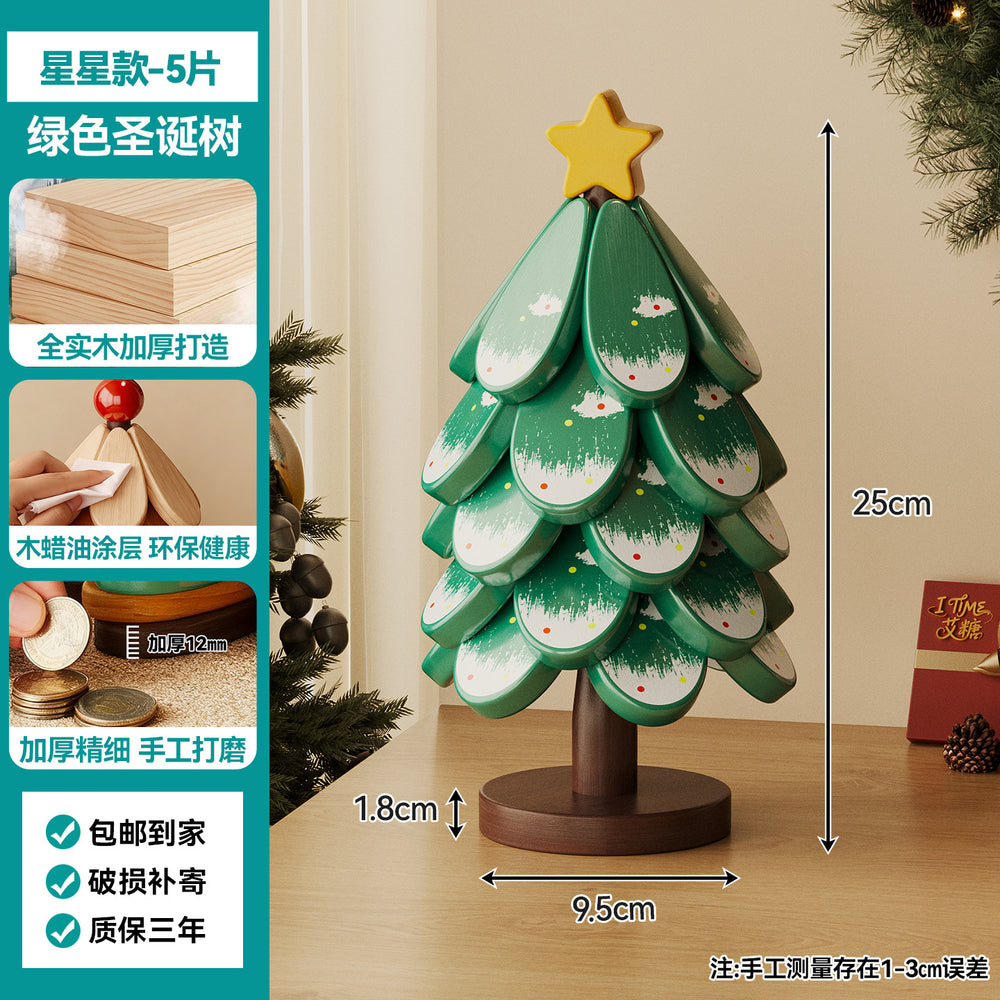 christmas tree solid wood insulation mat, a tree coaster, dining table decoration, creative oven mitts pad, high temperature resistant pot and bowl pad