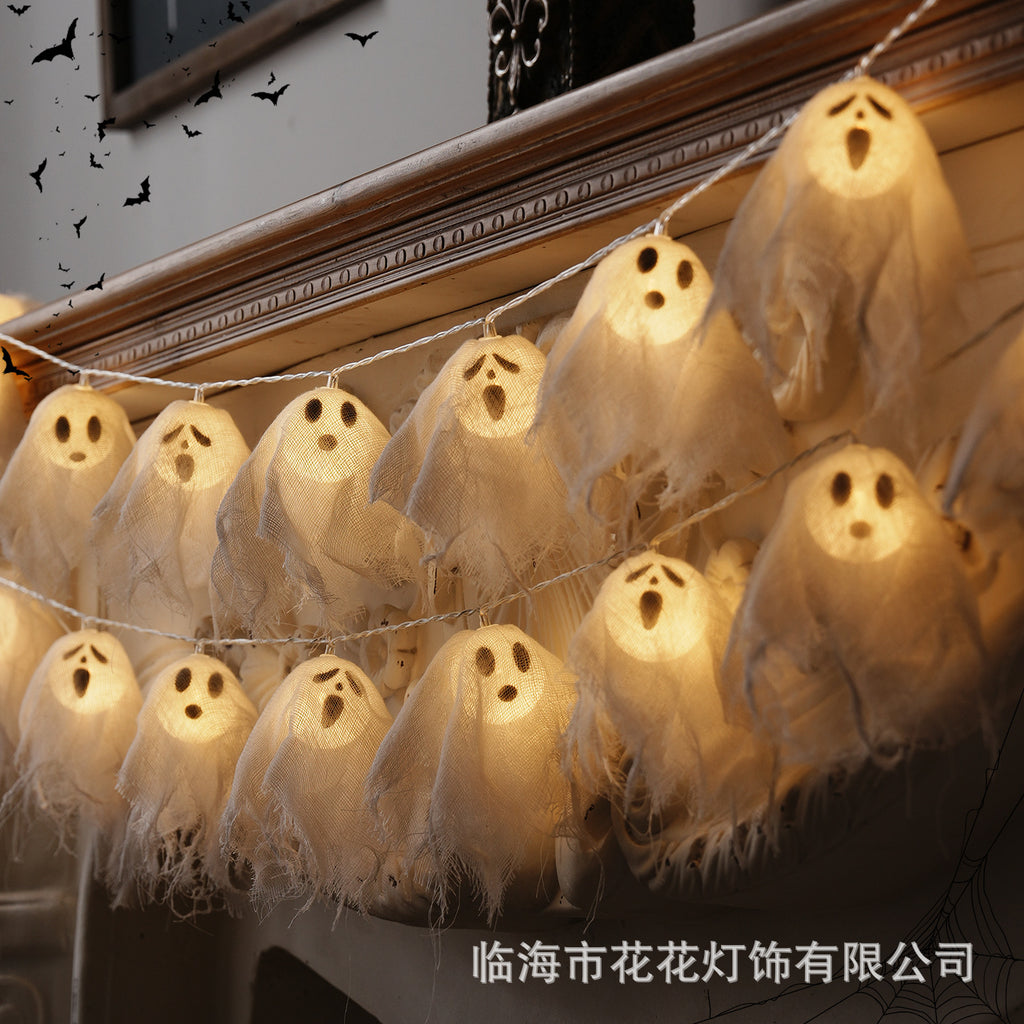 Halloween decorations pumpkin lighting holiday light string led ambient light battery box light string lantern props