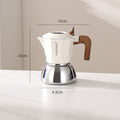 Magnetic induction double valve moka pot stainless steel italian induction cooker coffee pot outdoor camping style coffee machine coffee utensils