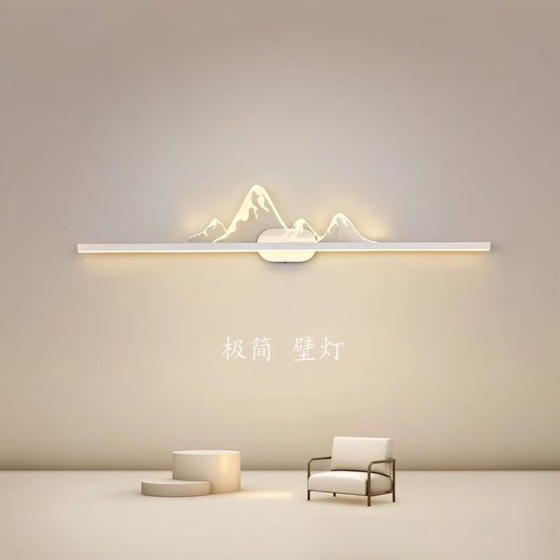New arrivalcasual living room sofa background wall long wall lamp normcore bedroom bedside wall lamp wiring model