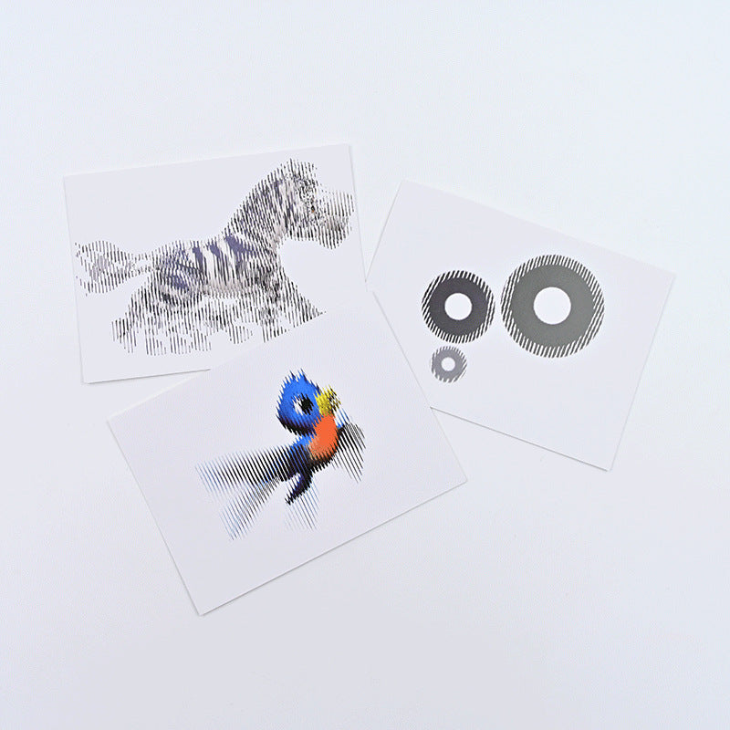 Raster animation Moire stripe children's early education science experiment STEAM handmade DIY technology small production small invention