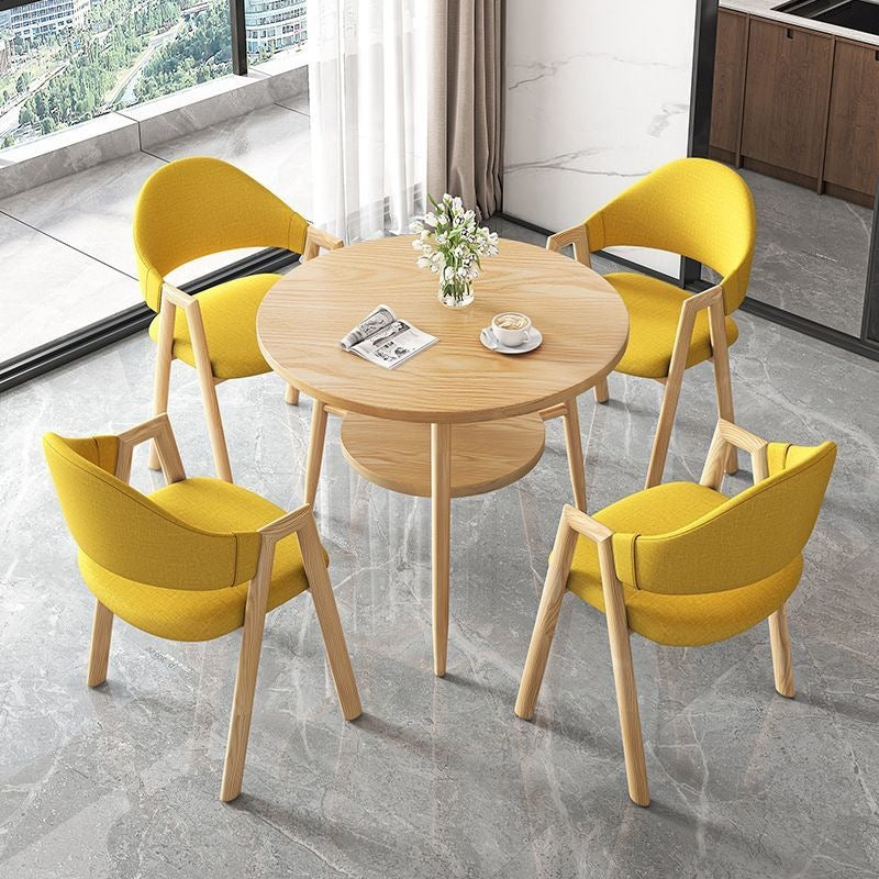 Scandinaviancasualcasual reception negotiation table and chair combination milk tea coffee shop apartment b&b dining table balcony small round table