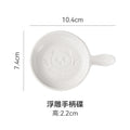 Embossed snack plate-panda