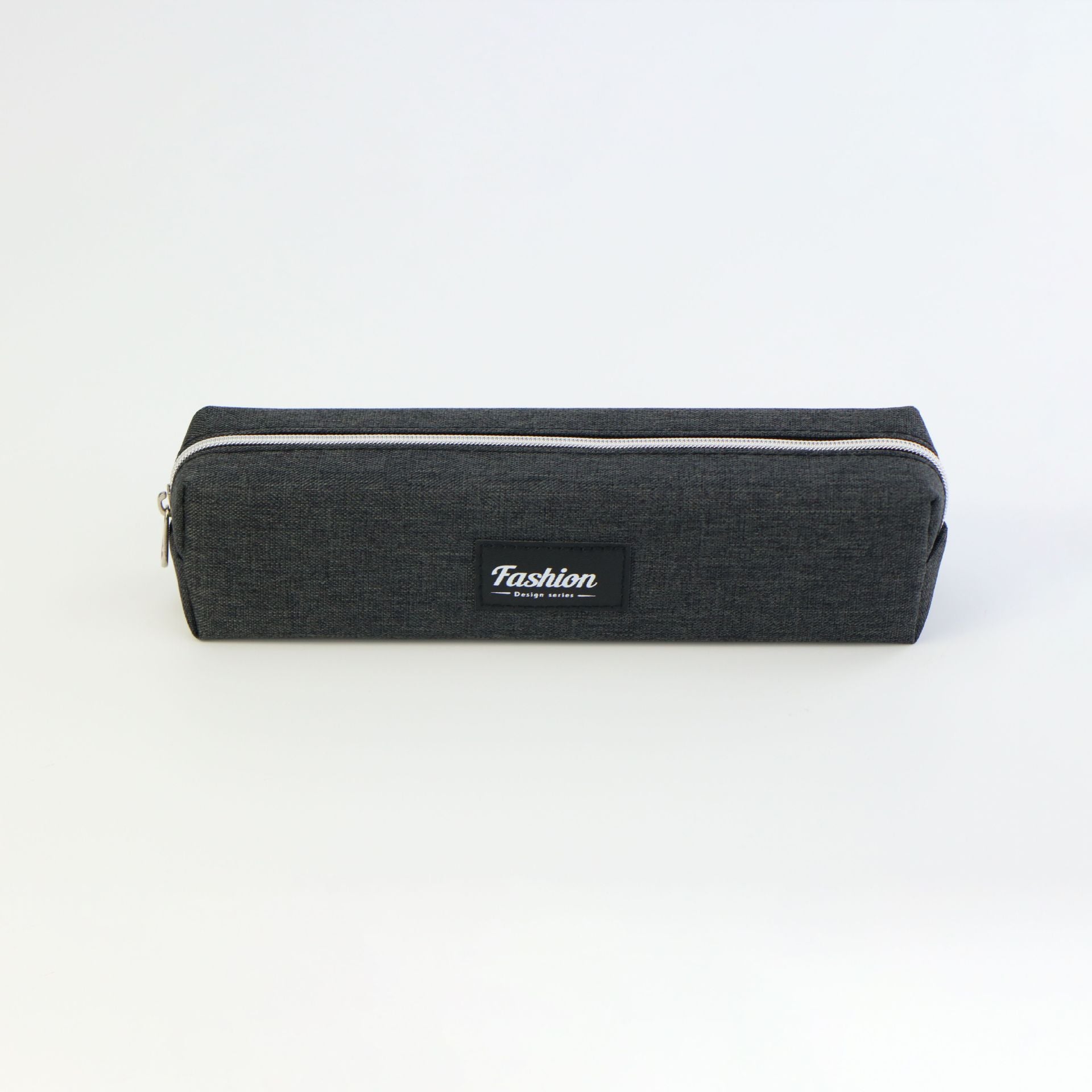 Simple student pencil case canvas large capacity, solid color pencil storage bag, factory direct sales of primary school students stationery box