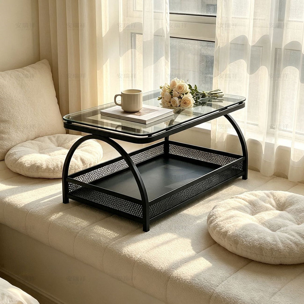 Bay window small table cream style tatami tea table window sill small coffee table three-piece bedroom low table balcony kang table