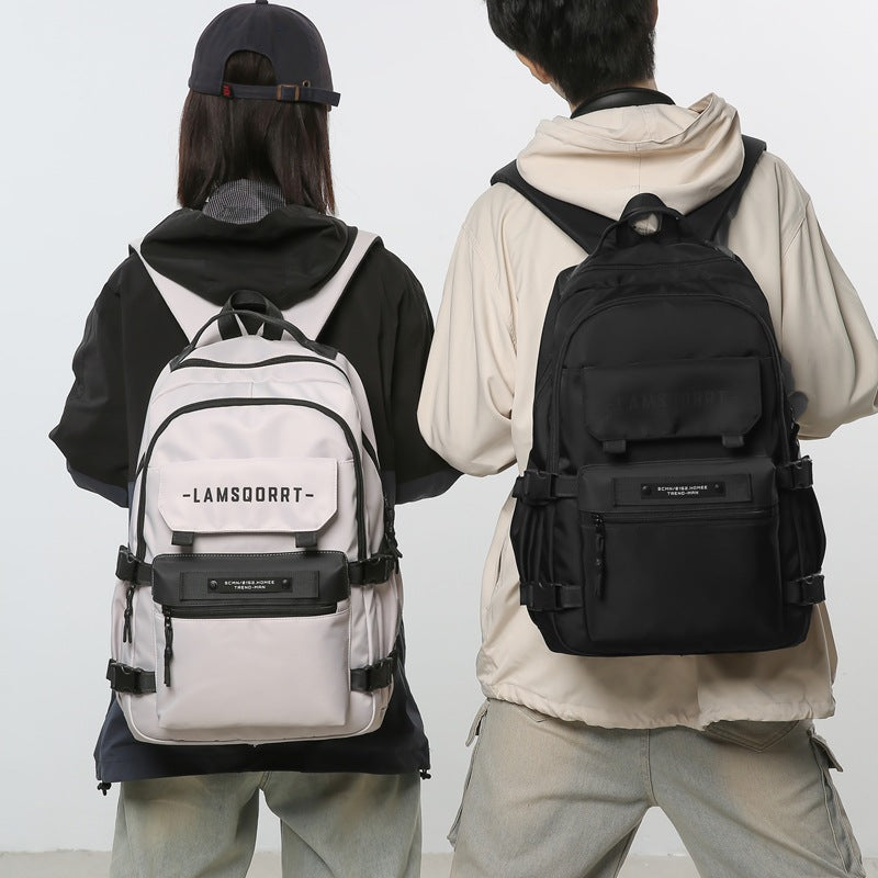 Cross-border wholesale student schoolbags Large capacity multi-layer light casual backpacks Male junior high school student schoolbags