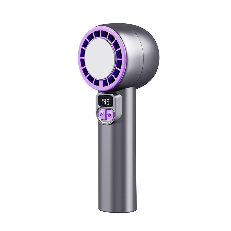 New cross-border high-speed handheld ice fan with digital display