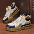 Men's shoes 2025 new spring versatile casual workwear skate shoes slip-on athletic chunky sole height increasing white trendy sneakers