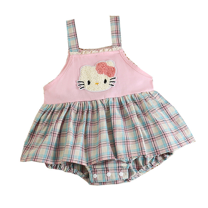 Summer suspender skirt baby newborn summer clothes baby girl skirt hundred days one year old princess skirt