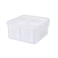 Lecheng chopped green onion box, four-part green onion fresh-keeping box, green onion, ginger and garlic compartment storage box, refrigerator food refrigeration fresh-keeping box