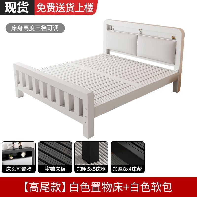 Extra thick iron frame bed carbon steel bed rental house assembled iron bed bold dormitory iron bed bedroom simple bed big sale