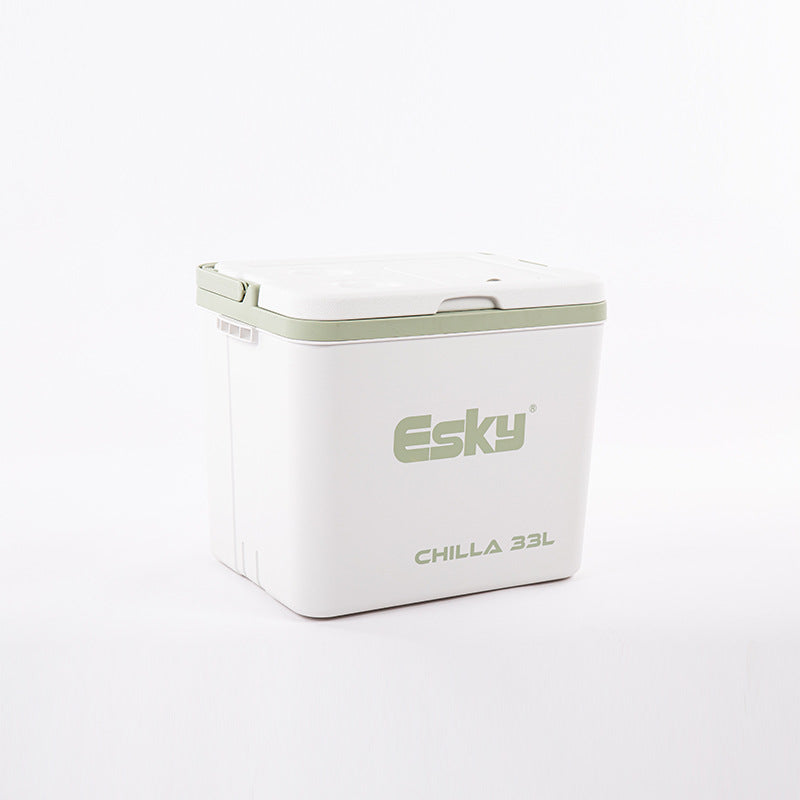 Esky 33l ice cube cooler box satchel with cup holder baffle skylight multifunctional car portable insulated box