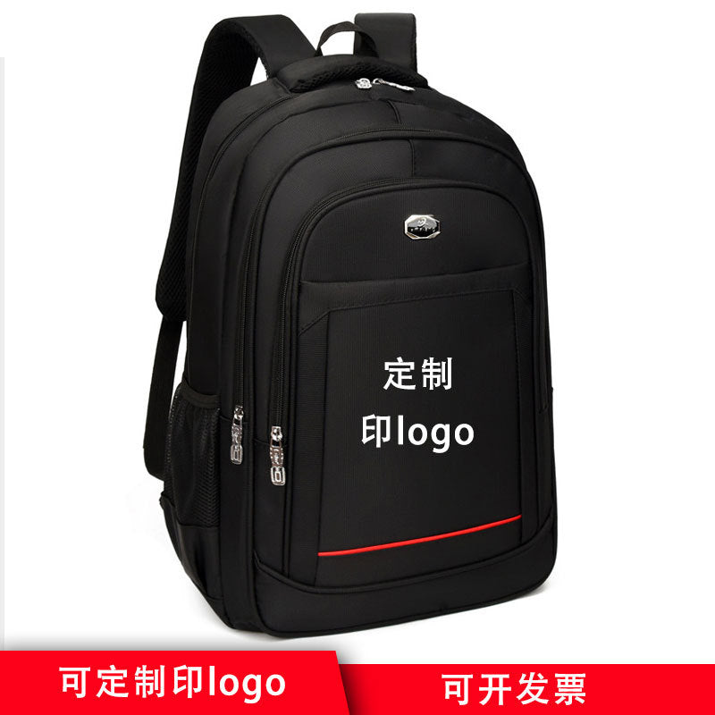 Customized logo printed backpack men's large capacity wear-resistant going out business travel backpack schoolbag