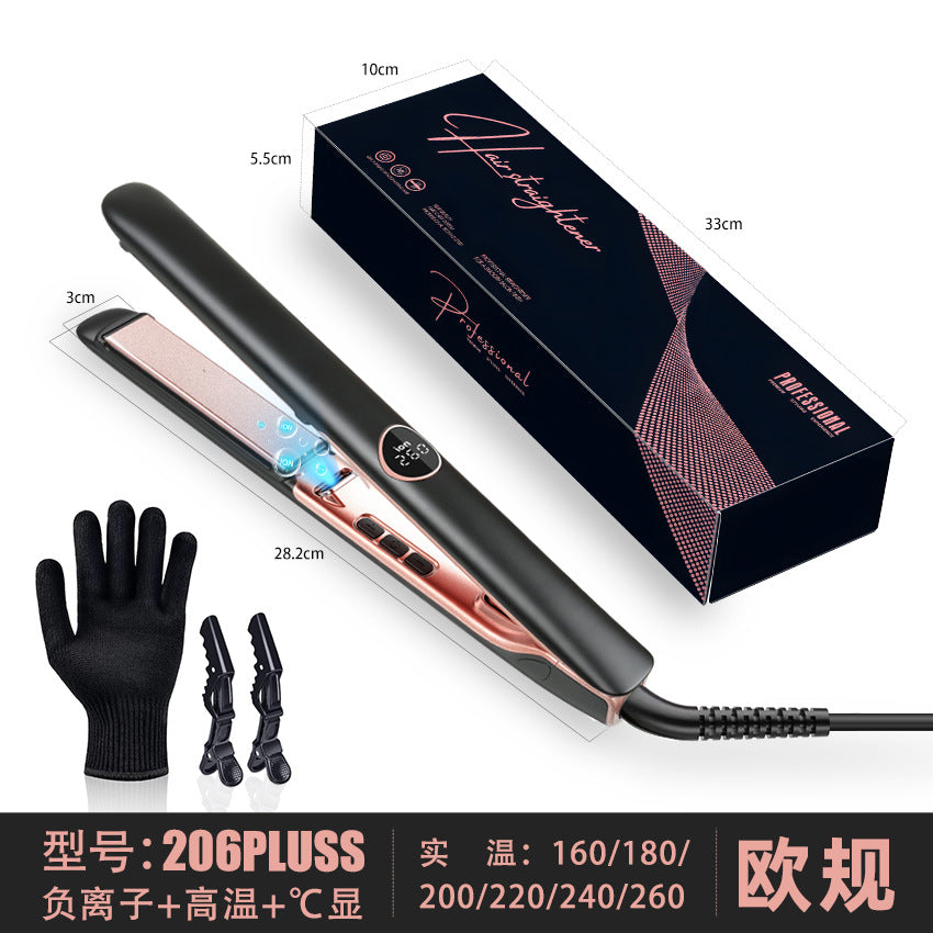 Cross-border special hair straightener Negative ion hair straightener Splint Curling iron Dual-purpose multi-functional two-in-one straight clip