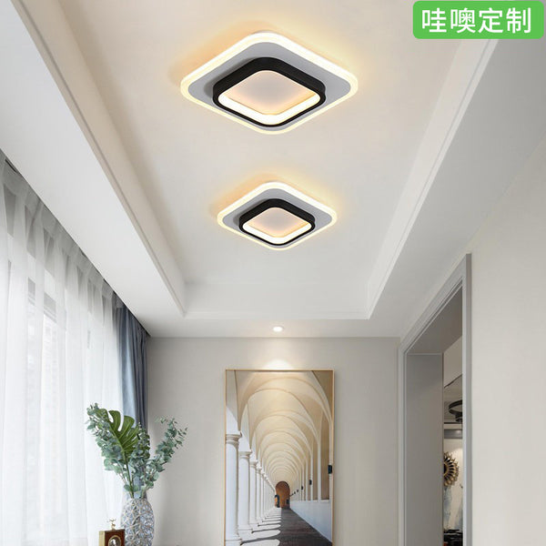 [Wow] Nordic aisle led entrance corridor cloakroom ceiling modern creative chandelier balcony aisle light