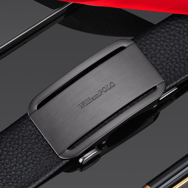 Emperor Paul Belt Men's Leather Belt Premium Sense Automatic Buckle Belt Men's Business Simple Belt Wholesale