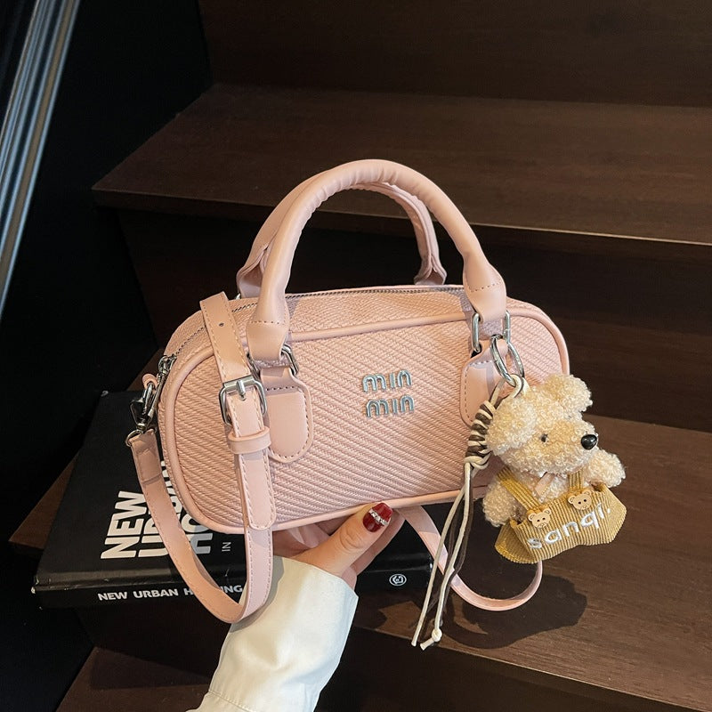Cross-border versatile simple messenger bag women's summer 2025 new fashion Korean version of high-end portable commuter bag women