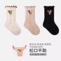 Baby elephant girl socks fall and winter style combed cotton kidsknee socks socks k-style fungus edge boneless newborn kids socks