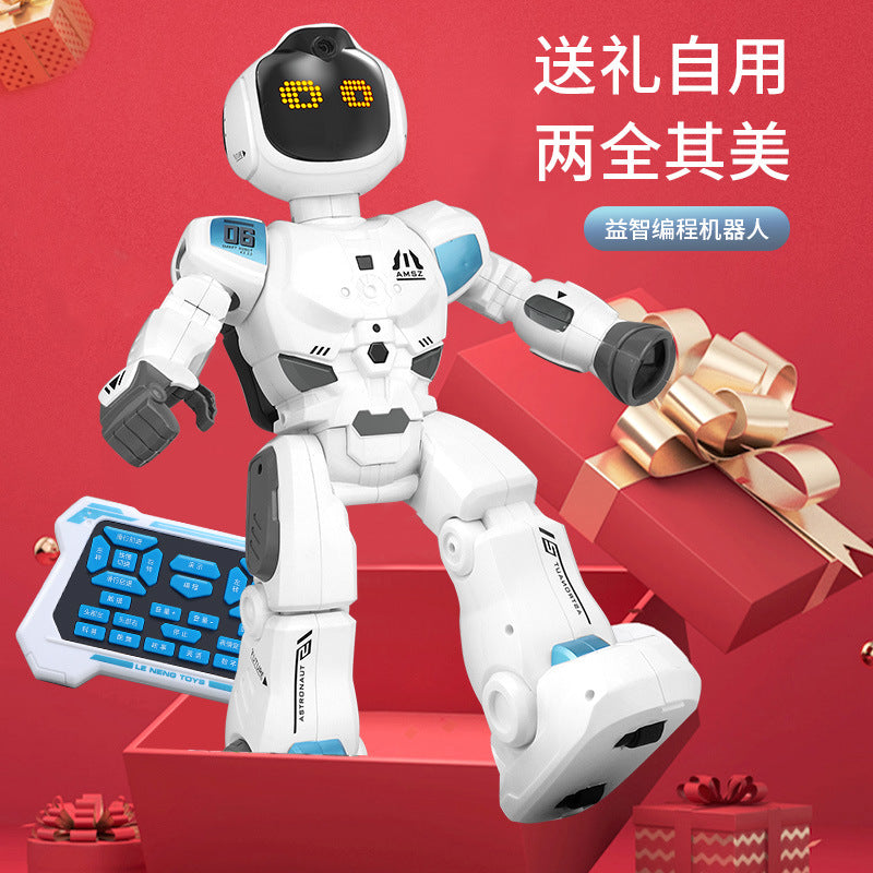 New cross-border smart early education programming remote control robot - singing, dancing, sensory interactive educational toy gift