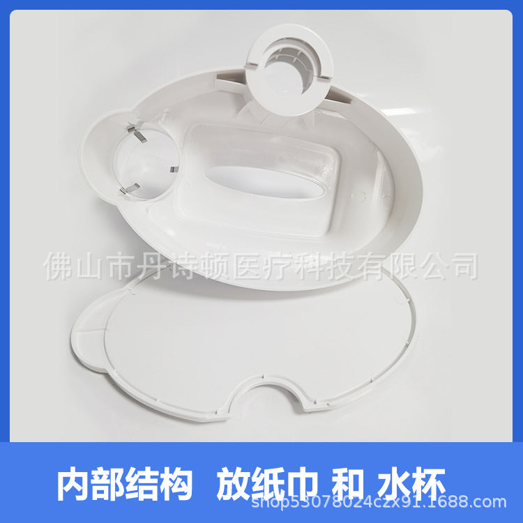 Dental 3-in-1 tissue box dental chair accessories additional tray tray table water cup holder clinic oral paper cup holder