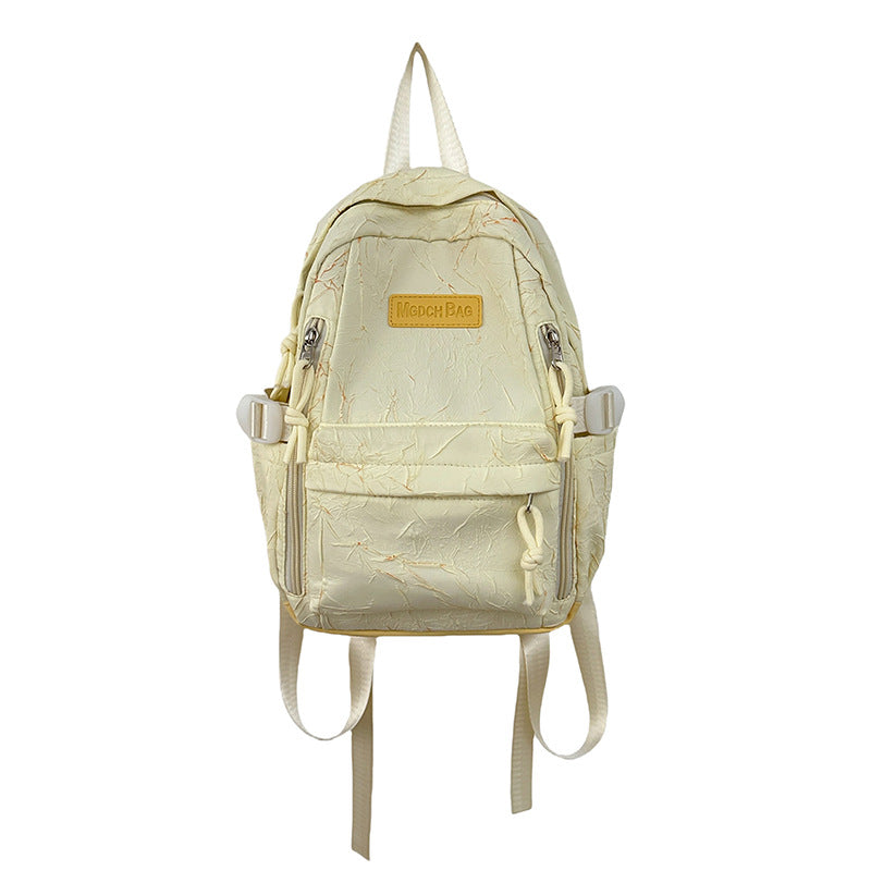 New small schoolbag for girls, simple and versatile for girls, college style, mini backpack, lightweight backpack.