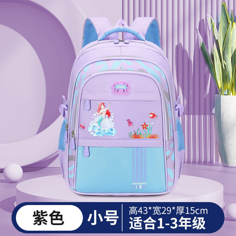 e-commerce hot-selling children's school backpack, lightweight and large-capacity, suitable for grades 1-6, wholesale available
