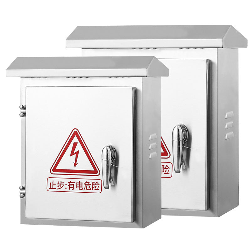 Outdoor 201/304 Stainless Steel Distribution Box Charging Pile Box Rainproof Engineering Household Equipment Monitoring Wiring Box