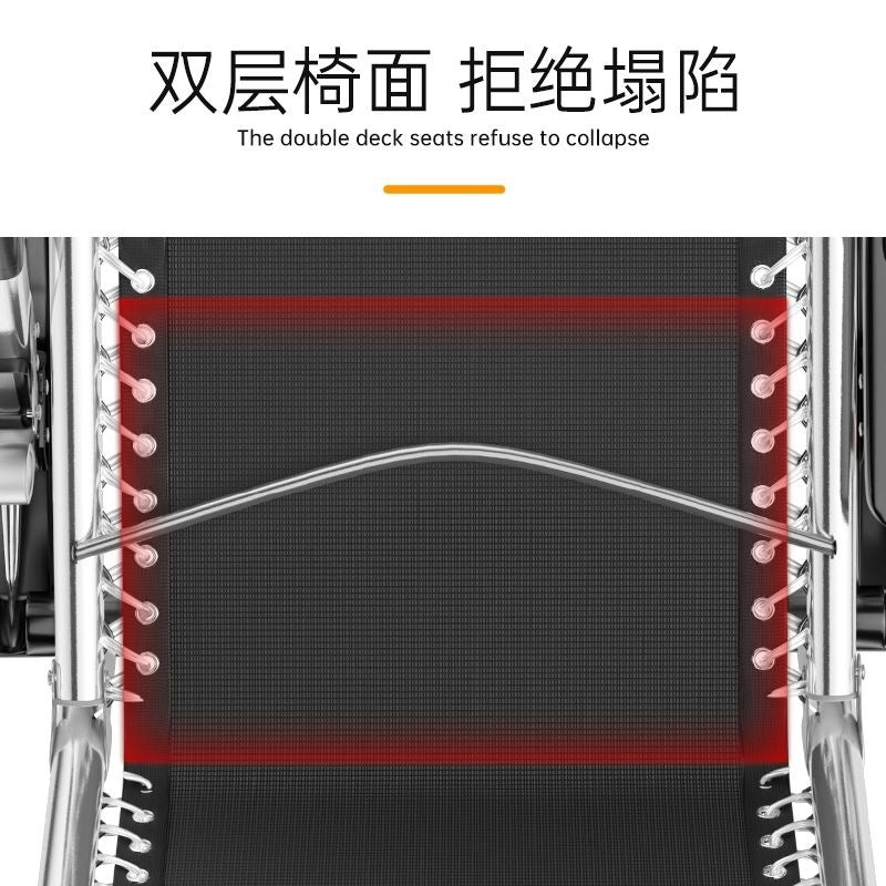Lunch break recliner foldable office nap for home chair balcony beach casual dual-purpose rattan chair lazy back chair
