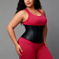 9-bone fashion cross-border [long in front and short in back] latex body shaping and abdominal tightening girdle sports shaping fitness girdle for women