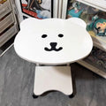 New arrivalmovable wheeled red panda sofa cream style small tea table small apartment living room bedroom mini bedside table
