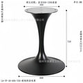 Tulip stainless steel hardware bedside table hotel b&b engineering horn feet light luxury living room corner table factory wholesale