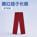 Export cross-border men's lazy style flap pocket pants plaid fashion style home casualpants home casual