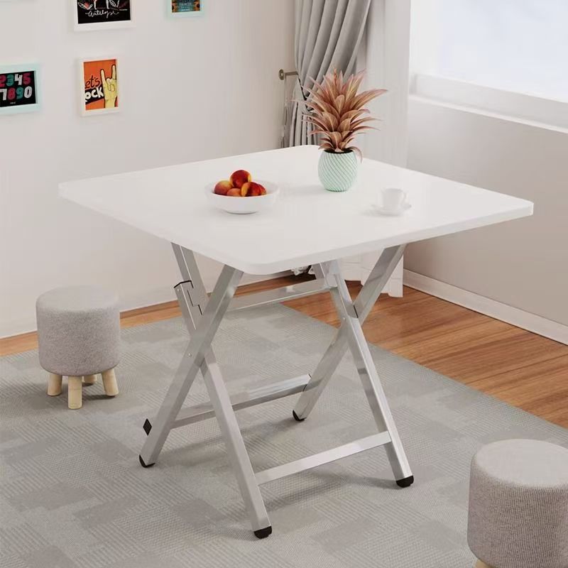 Foldable table dining table for home small table outdoor portable stall small apartment rental house simple dining square table