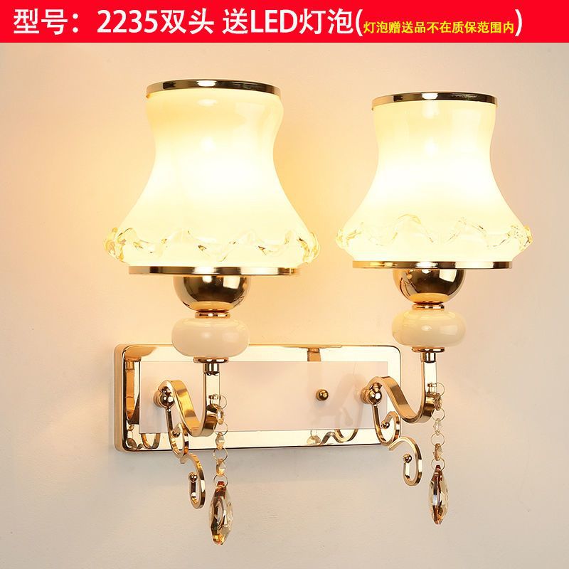 European style wall lamp - bedroom bedside light, modern minimalist aisle light, creative hotel living room corridor wall lamp, stairway light