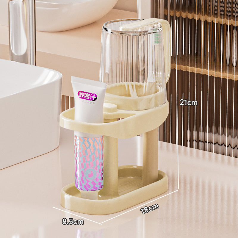 New student dormitory toothbrushing cup, mouthwash cup, toiletries set, electric toothbrush, toothbrush holder, and storage rack