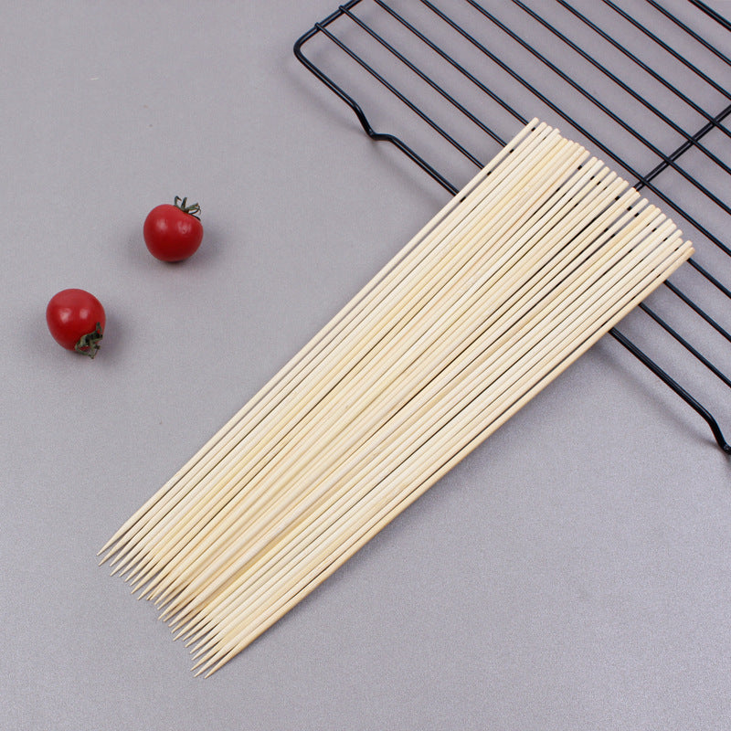 Wholesale bbq snacks bamboo skewers disposable mutton skewers skewers oden candied haws fruit skewers large skewers