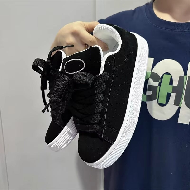 Thick solewhite shoes women's k-styleeasiest for matchplatform shoesspring & fall2026summer breathable new arrivalpopularcasual sports shoes