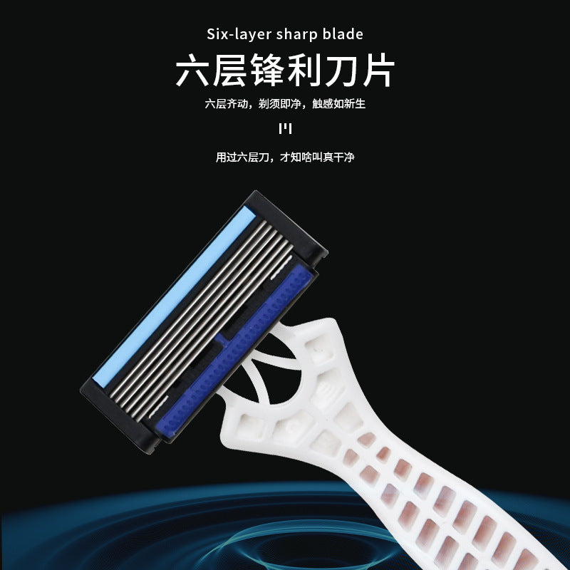 Factory custom men's razor manual stainless steel blades replaceable head shaving knife shaving gadget new arrival