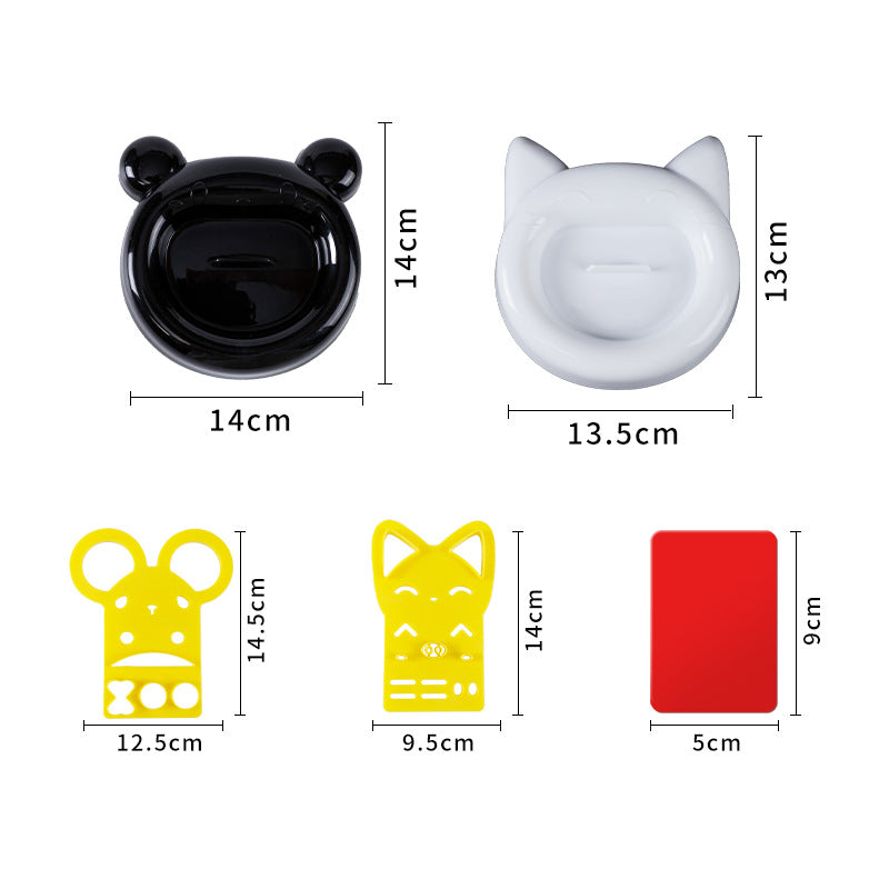 bestseller: panda rice ball mold - food-grade baking tool, cartoon design for home, picnic, and diy rice ball making