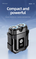 2026 new dual-head magnetic rechargeable electric shaver for men - portable mini rotary razor for home and car