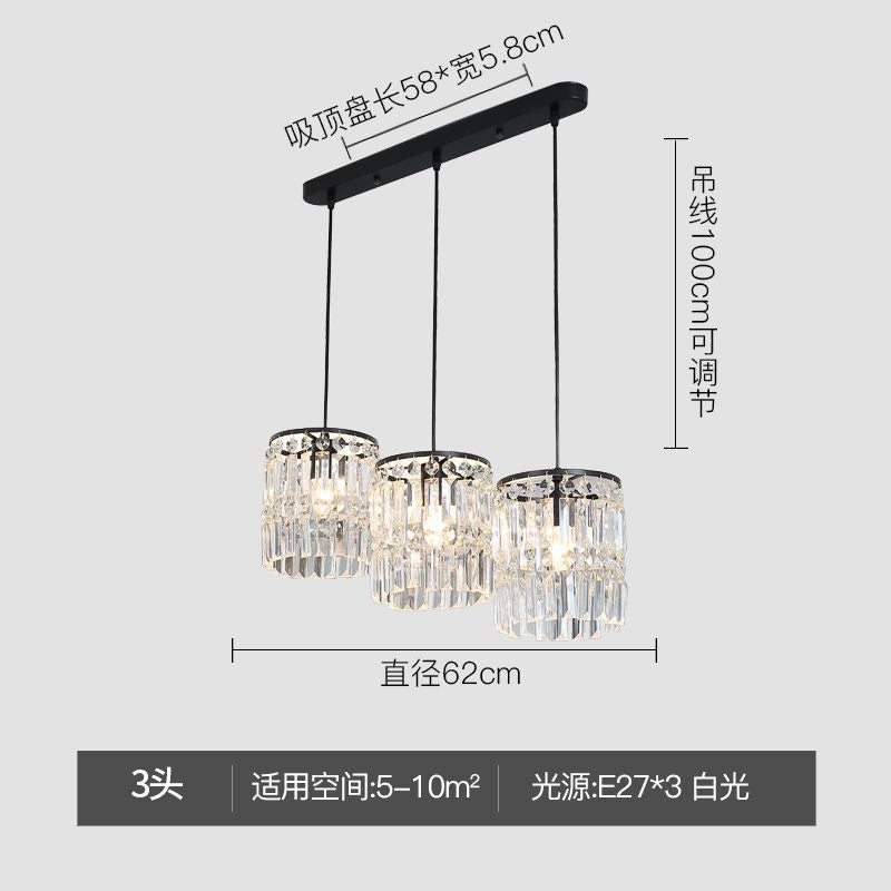 Modern minimalist creative hallway entryway ceiling light, light luxury crystal italian style popular corridor balcony walk-in closet lighting fixture