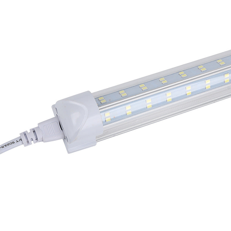 Factory wholesale T8 double row V-shaped lamp aluminum-plastic integrated LED lamp lighting strip lamp T8 high-brightness daylight tube