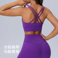 Fashionnew arrivalplus size sports bra nude back sling yoga vest running bubble wrap sports intimates women