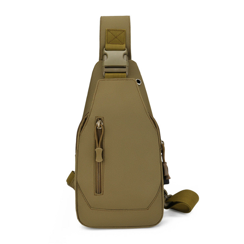 Cross-border outdoor explosive men's bags, casual breast bags, large-capacity shoulder bags, Oxford cloth trendy men's bags, backpacks, messenger bags.