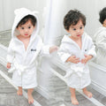 Kids bathrobe coral velvet spring & fallwinter children's bath towel baby boy pajamas boys and girls nightgown home clothes trendy