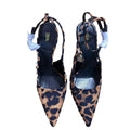 High-quality 2024 spring/summer new arrivals: yangshulin pointed-toe flat loafers for women, vintage mules with genuine leather soles and leopard print