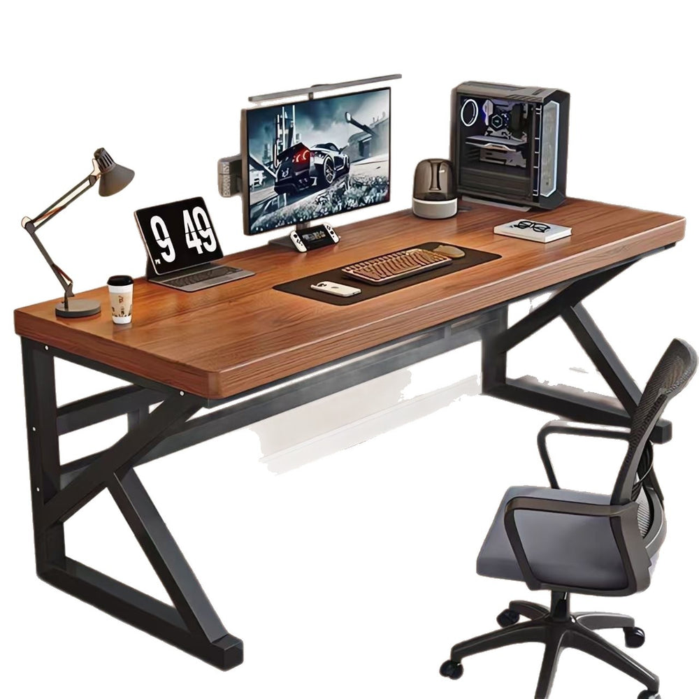 Bookshelf all-in-one table with perforated board study table bedroom simple office desk student for home solid wood desktop computer desk