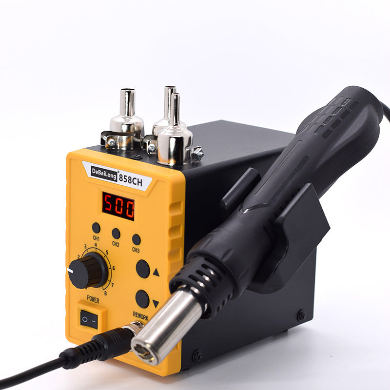 Debaolong adjustable temperature hot air gun dismantling and welding table maintenance 858CH electric soldering iron constant temperature lightweight temperature memory